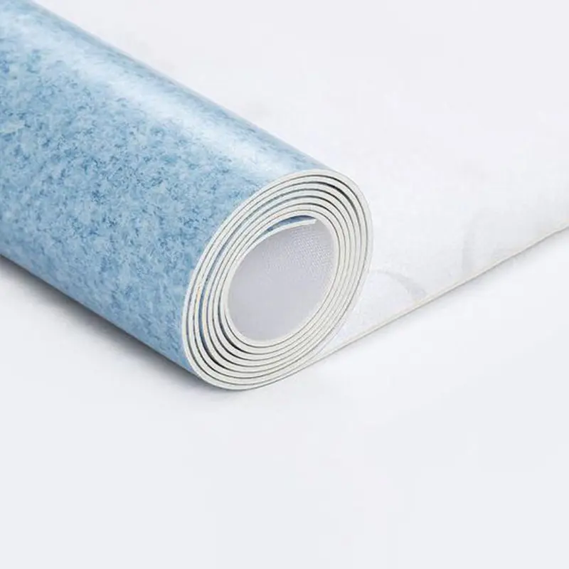 light blue color of pvc heterogeneous vinyl flooring sheet